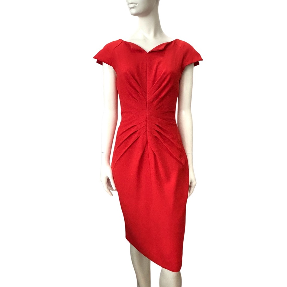 Cocktail Dress Ross Mayer Red Sheath Dress